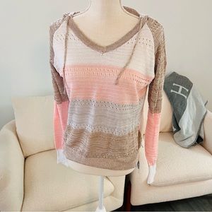 NWT-Cupshe knit hooded sweater 💝
